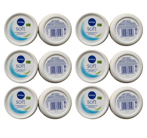 200ml nivea soft - 6, x
