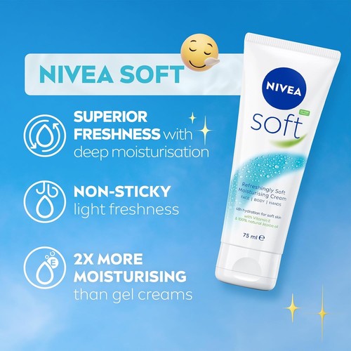 Nivea soft moisturising cream - moisturising,