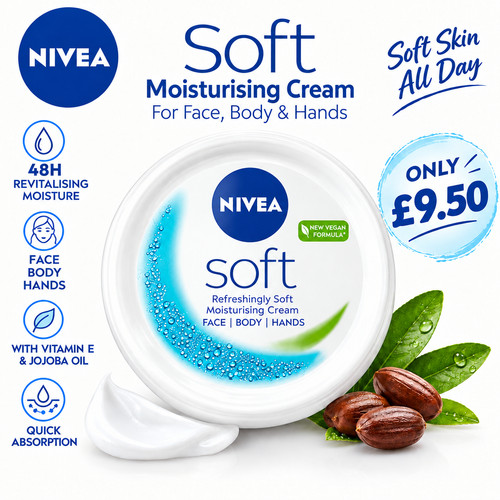 Nivea soft moisturising cream - soft,